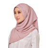 Sulam Mekar Ironless Chiffon Triangle Bawal in Deauville Mauve